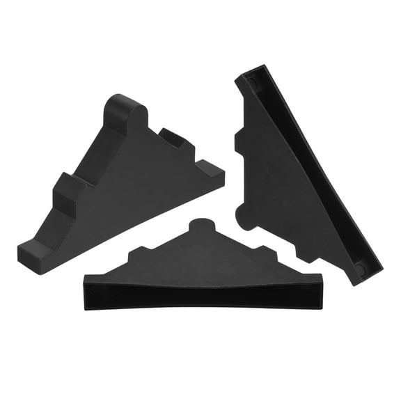 Uxcell 10Pack Corner Protectors 10x95mm Plastic Triangle Corner Guards Cushion, Black