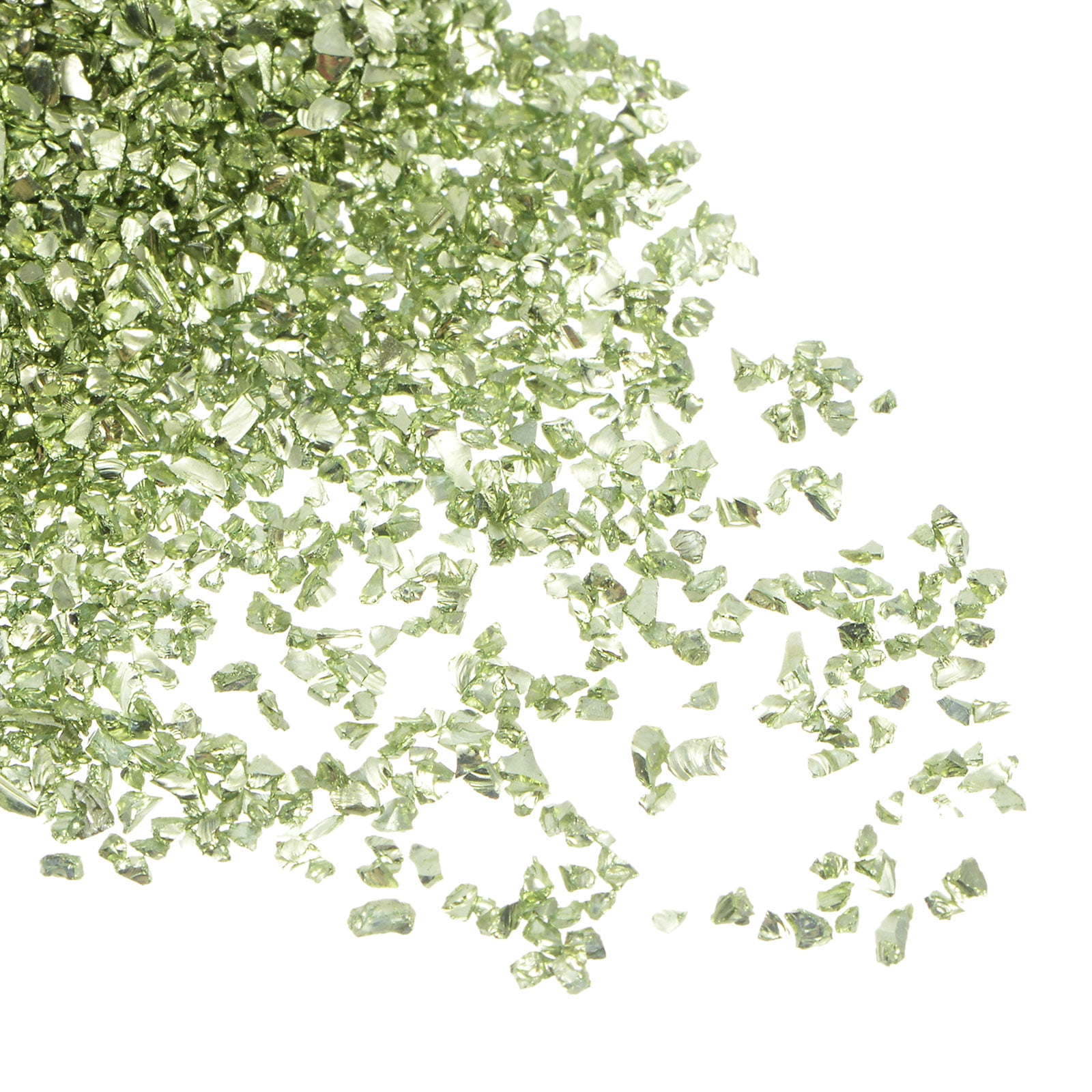 Uxcell 10Pack Crushed Glass Chips 100g 1.5x2mm Irregular Metallic Glass ...