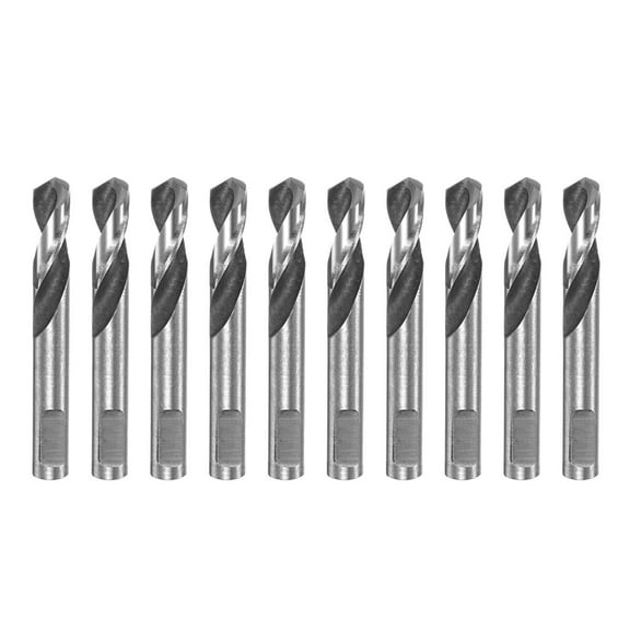 Uxcell 10Pack High-speed Steel Drill Bits, 5mmx42mm for Hole Saws Arbor Replacement