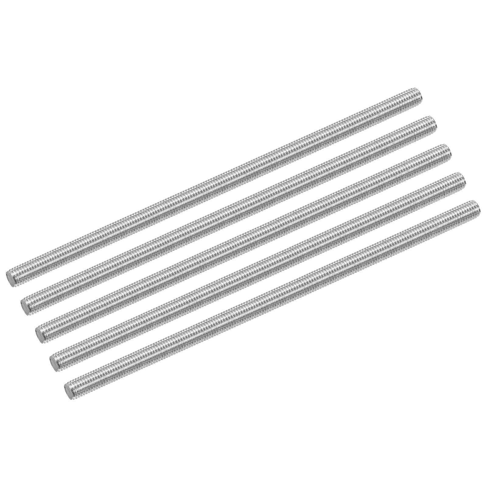 Uxcell 10 Pcs M8 x 200mm Fully Threaded Rod Right Hand Threads, 1.25 Thread Pitch
