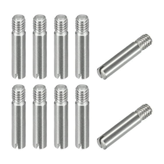 Uxcell 10 pack M2.5 x 12mm Slotted Cylindrical Pin 304 Stainless Steel Dowel Locating Pin