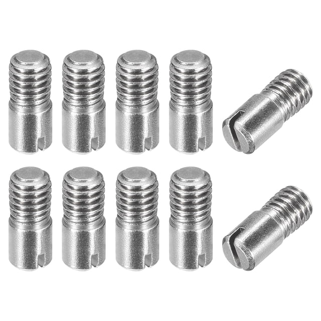 Uxcell 25-Pack 4mm X 14mm (5/32") Dowel Pins – 304 Stainless Steel, Non-Threaded Cylindrical Pins For Shelves, Furniture, And Cabinet Supports