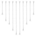 thumbnail image 1 of Uxcell 10 Pack Necklace Extenders Extension Chains with Lobster Clasps, 5 Size White Gold, 1 of 5