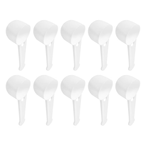 Uxcell 10Pack Plastic Measuring Spoons Powder Scoops Spoon Kitchen Spoon, 10g White