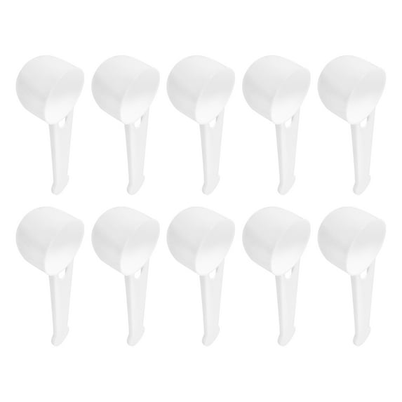 Uxcell 10Pack Plastic Measuring Spoons Powder Scoops Spoon Kitchen Spoon, 10g White
