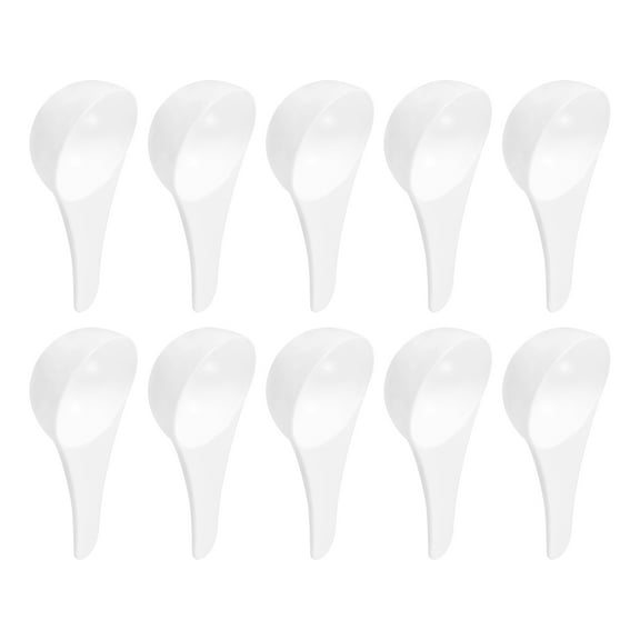 Uxcell 10Pack Plastic Measuring Spoons Powder Scoops Spoon Kitchen Spoon, 15g White
