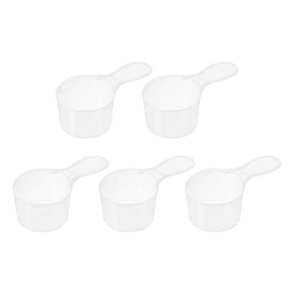 Uxcell 10Pack Plastic Measuring Spoons Powder Scoops Spoon Table Spoon,25g/50ml Clear