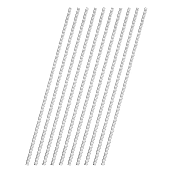Uxcell 10Pack Round Steel Rods, 2.2mm x 100mm SKD11 Steel Solid Lathe Bar Stock Tool