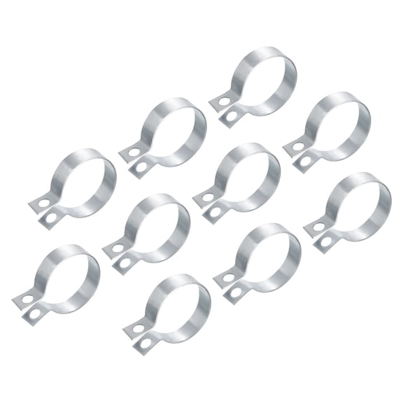 Uxcell 10Pack Split Ring Hanger Pipe Strap Pipe Clamps Bracket Support Fit 2"(50mm)