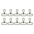 thumbnail image 1 of Uxcell 10 pack Swivel Clasps, 1.5" Oval Ring Lobster Clasp Claw Push Gate Snap Hook, Brass, 1 of 6