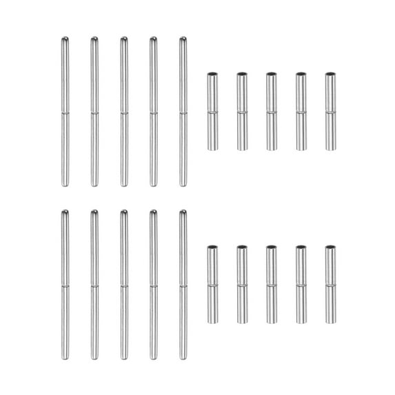 Uxcell 10Pack Watch Strap Tubes Pins, 1.2mm Tube Dia, 16mm Pin Length Stainless Steel