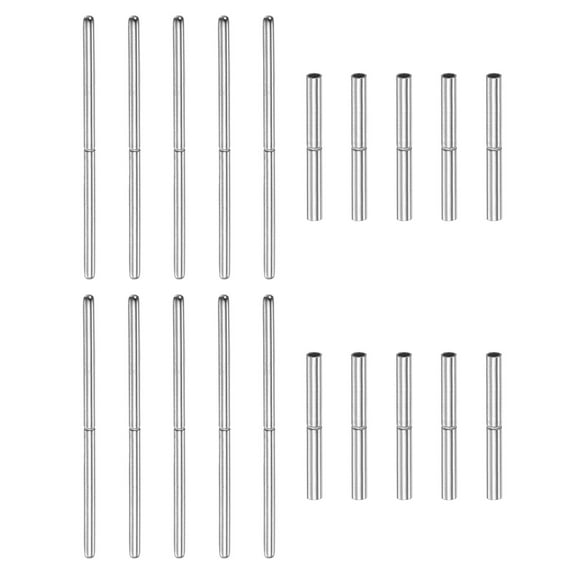 Uxcell 10Pack Watch Strap Tubes Pins, 1.2mm Tube Dia, 25mm Pin Length Stainless Steel