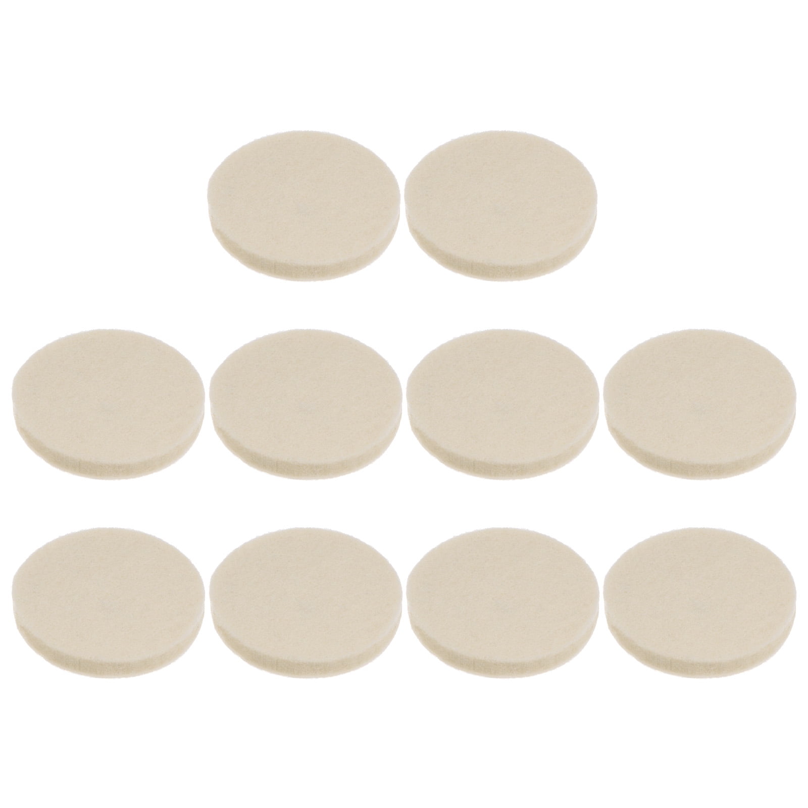 Uxcell 10Pack Wool Felt Polishing Pads, 2 inch Buffing Wheel Polish Pad ...