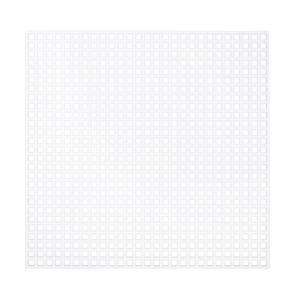 Uxcell 10Pcs 4"x4" Plastic Mesh Canvas Sheet 6 Count Needlepoint Blank Canvas for Embroidery, Clear White