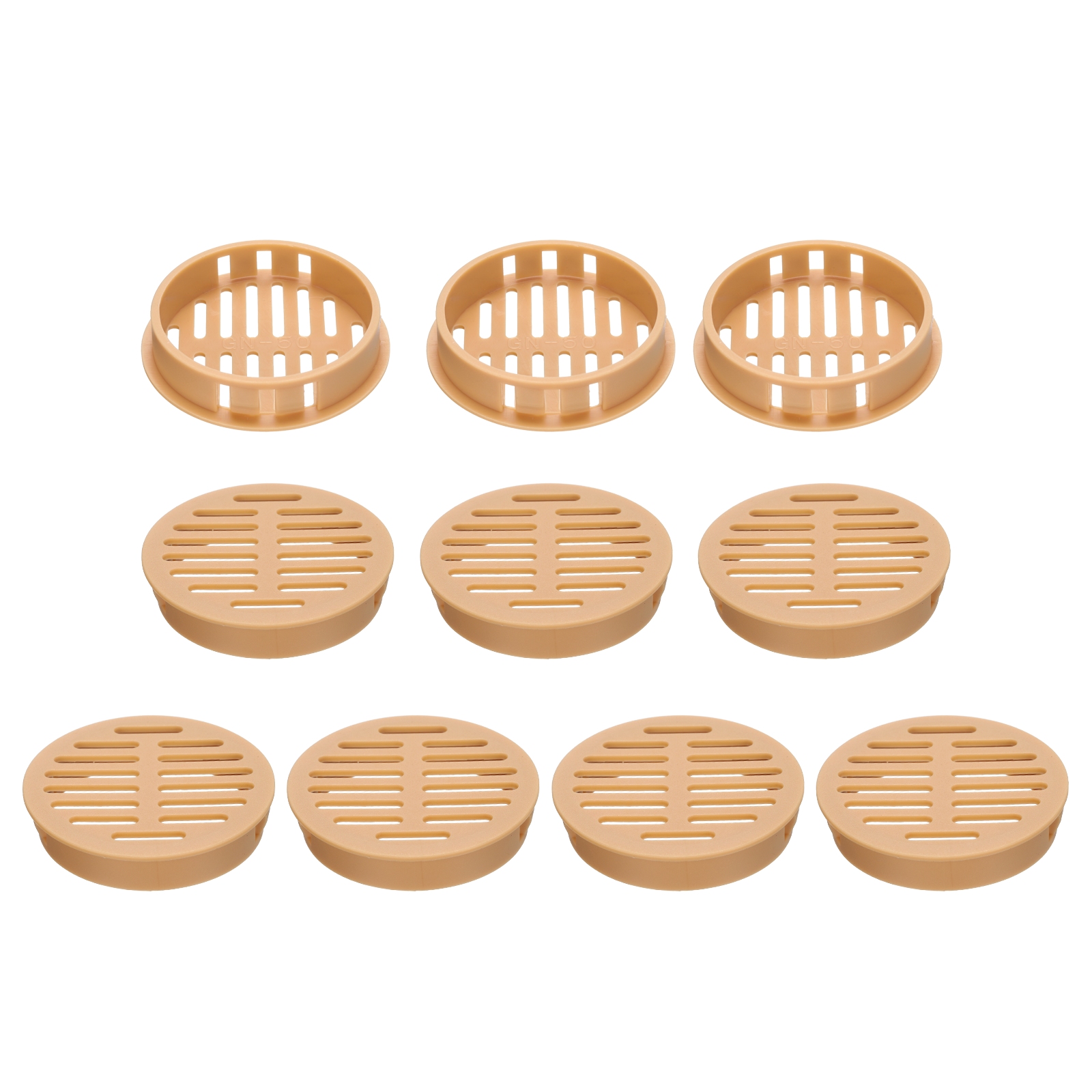 Uxcell 10Pcs 50mm/2in Air Vents Round Soffit Vents, Orange Soffit Vent ...