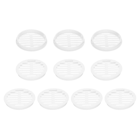 Uxcell 10Pcs 80mm/3.1in Air Vents Round Soffit Vents, White Soffit Vent Cover for Bathroom