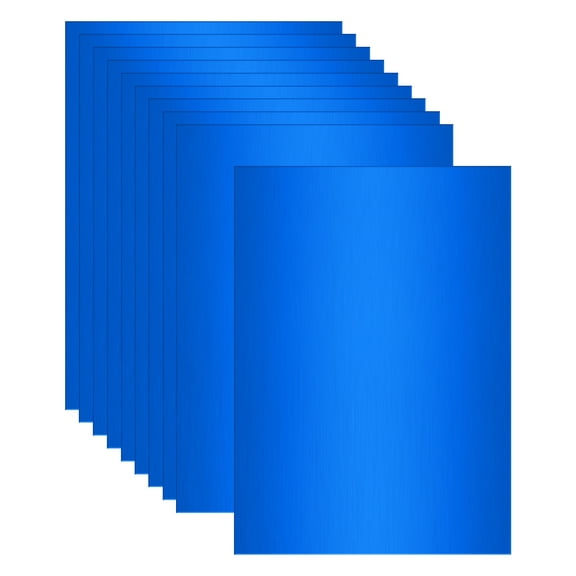 Uxcell 10Pcs Anodized Aluminum Sheet, 178x127mm Metal Aluminum Plate 0.8mm Thick Engraving Blanks for Laser Engraving DIY Crafts Home Decoration Sign Making, Blue