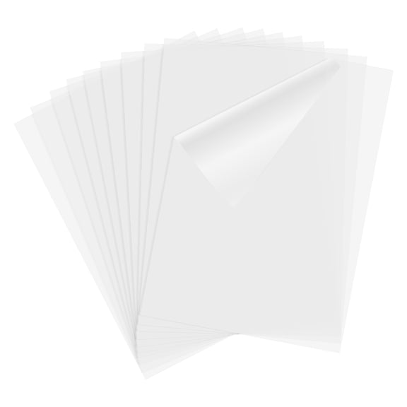 Uxcell 10Pcs Clear Acetate Sheets, 11.7x8.3inch 0.2mm Thick Heat Resistant Transparent Plastic Sheet A4 Blank Acetate Paper for DIY Arts Crafts Cards Making Photo Frame Accessories