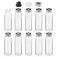 thumbnail image 1 of Uxcell 10Pcs Clear Glass Sample Vials, Small Liquid Bottles Black 30ml, 1 of 7