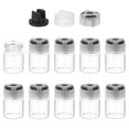 thumbnail image 1 of Uxcell 10Pcs Clear Glass Sample Vials, Small Liquid Bottles Black 3ml, 1 of 7