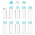 thumbnail image 1 of Uxcell 10Pcs Clear Glass Sample Vials, Small Liquid Bottles Blue 20ml, 1 of 7