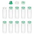 thumbnail image 1 of Uxcell 10Pcs Clear Glass Sample Vials, Small Liquid Bottles Green 15ml, 1 of 7