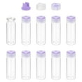 thumbnail image 1 of Uxcell 10Pcs Clear Glass Sample Vials, Small Liquid Bottles Purple 15ml, 1 of 7