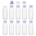 thumbnail image 1 of Uxcell 10Pcs Clear Glass Sample Vials, Small Liquid Bottles Purple 30ml, 1 of 7