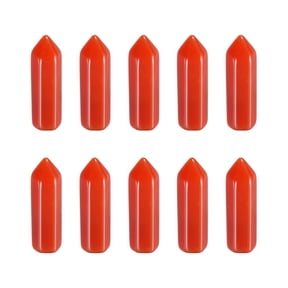 Uxcell 10Pcs Crystals Wands, Red Agate Natural Hexagonal Crystal for Chakra Meditation Wire Wrapping Home Decor Bulk Rough Stone Collection, 31 x 9mm