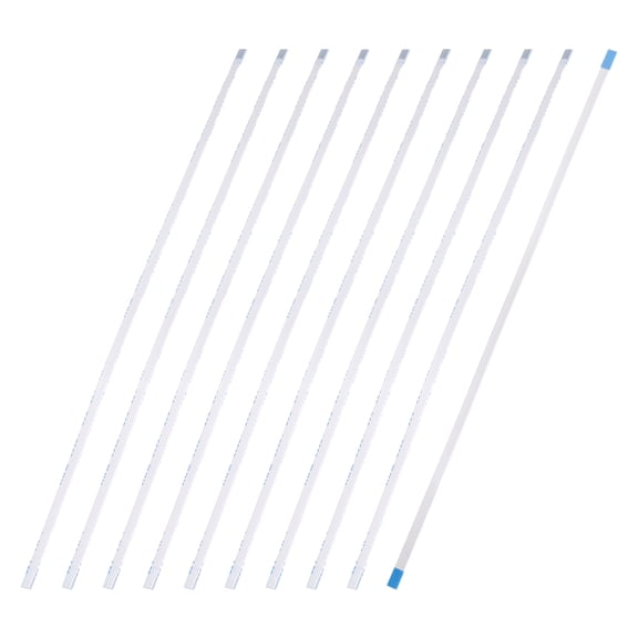 Uxcell 10Pcs Flat Flexible Cable Ribbon Thin FFC Wire, 4 Pin 0.5mm Pitch 150mm Long (A Type) for LCD 3D Printer Camera Laptop Audio