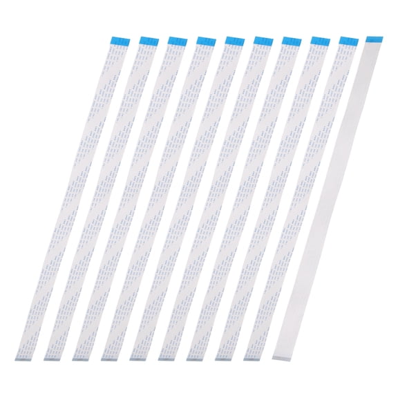 Uxcell 10Pcs Flat Flexible Cable Ribbon Thin FFC Wire, 40 Pin 0.5mm Pitch 500mm Long (B Type) for LCD 3D Printer Camera Laptop Audio