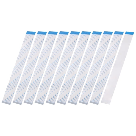 Uxcell 10Pcs Flat Flexible Cable Ribbon Thin FFC Wire, 45 Pin 0.5mm Pitch 200mm Long (B Type) for LCD 3D Printer Camera Laptop Audio