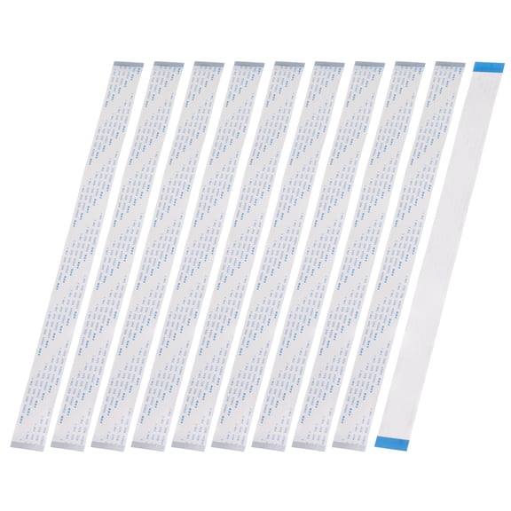 Uxcell 10Pcs Flat Flexible Cable Ribbon Thin FFC Wire, 45 Pin 0.5mm Pitch 300mm Long (A Type) for LCD 3D Printer Camera Laptop Audio