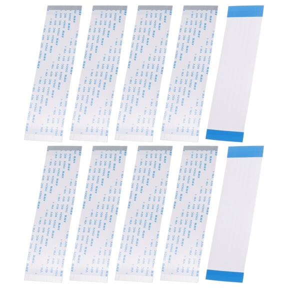 Uxcell 10Pcs Flat Flexible Cable Ribbon Thin FFC Wire, 50 Pin 0.5mm Pitch 100mm Long (A Type) for LCD 3D Printer Camera Laptop Audio