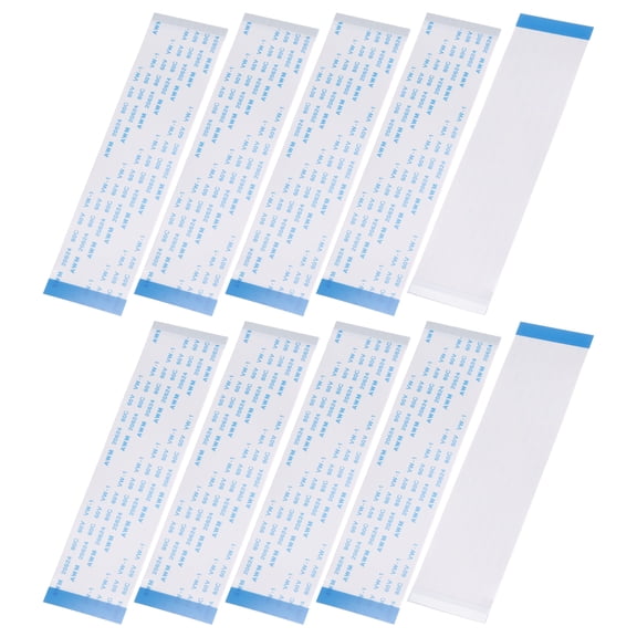 Uxcell 10Pcs Flat Flexible Cable Ribbon Thin FFC Wire, 50 Pin 0.5mm Pitch 100mm Long (B Type) for LCD 3D Printer Camera Laptop Audio