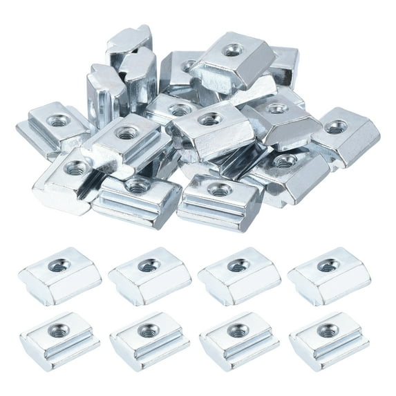Uxcell 10Pcs M4 T Nuts Tee Sliding Slot Nuts T-Slot Nut for 4545 Series