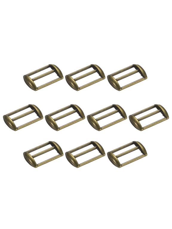 10Pcs Metal Baseball Cap Buckle, Adjustable Cap Strap Adjuster Slider Bag Belt Strap Keeper Hardware Supplies for Purse Making Accessories, Green