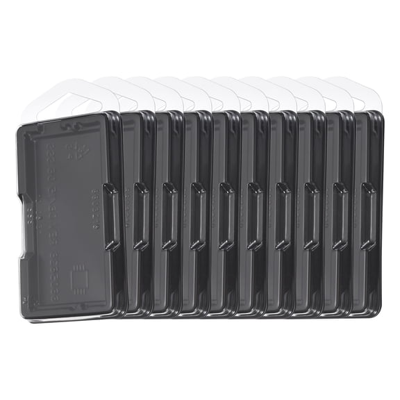 Uxcell 10Pcs Notebook DRR4/DDR5 Memory RAM Module Case - Plastic Clamshell Antistatic Tray Transparent Packaging Container for Desktop Laptop