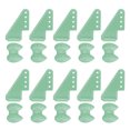thumbnail image 1 of Uxcell 10Pcs Plastic Control Horns, 4 Hole Rudder Angle with Base for RC Parts, Green, 1 of 5