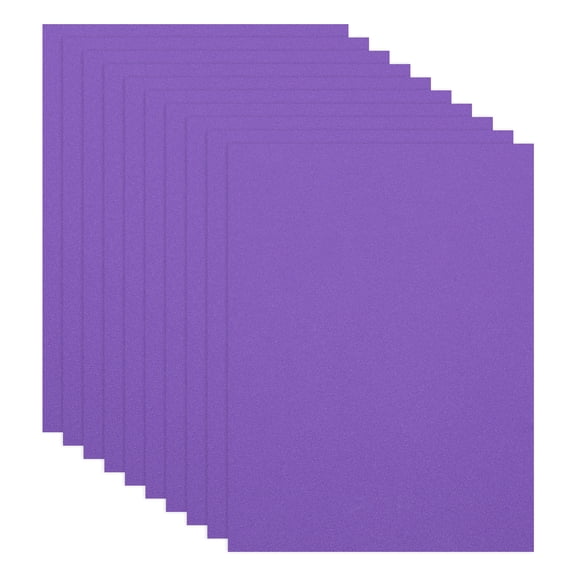 Uxcell 10Pcs Purple EVA Foam Sheets, 15.7 x 11.8 Inches 1mm Thick Foam Sheets for Crafts