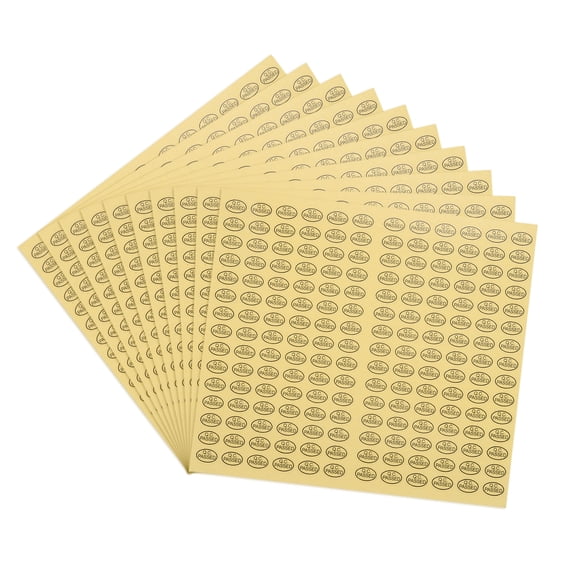 Uxcell 10Pcs QC Passed Stickers Oval Shape Adhesive Labels 9 x 13mm for Quality Control Warehouse Stock,Transparent