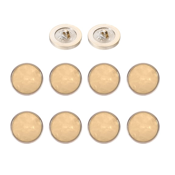 Uxcell 10Pcs Resin Vintage Button, 25mm / 0.98 Fashion Round Button Versatile Sewing Accessories for Blazer Clothes Uniform Jacket Coat DIY Garment, Beige