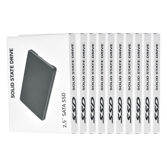 Uxcell 10Pcs SSD SATA Memory Package Tray with Cover (2.54 Inch) - Transparent Plastic SSD Hard Disk Packaging Container for Computer/Desktop