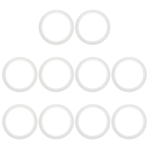 Uxcell 10Pcs Silicone O Ring, 4.17" Silicone O-Rings Gasket Sealing Gasket Washers for 3.5" Clamp for Compressor Valves Pipe Repair Sink Plug Bathtub Plug Faucets, White