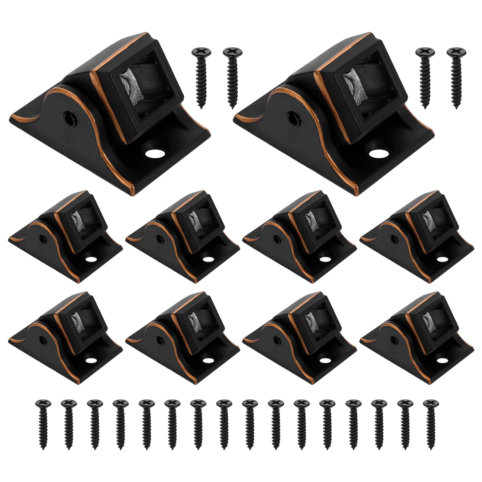 Uxcell 10Pcs Stair Baluster Shoes, Aluminum Swivel Shoe with Screw ...