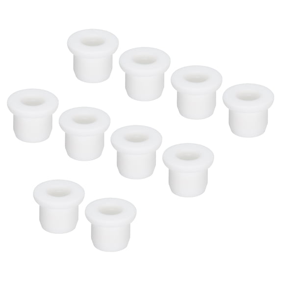 Uxcell 10Pcs T Type Rubber Grommet Mount Dia 11mm 14x7x11mm Seal Protection Flexible Hole Plugs Cable Pipe White
