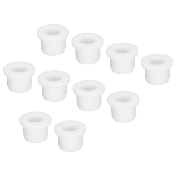 Uxcell 10Pcs T Type Rubber Grommet Mount Dia 14mm 17x9x12mm Seal Protection Flexible Hole Plugs Cable Pipe White
