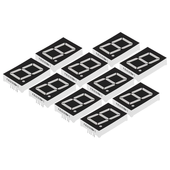 Uxcell 10Pin 1.1"x1.6"x0.4" Common Anode 2.8V LED Display Digital Tube White 10 Pack
