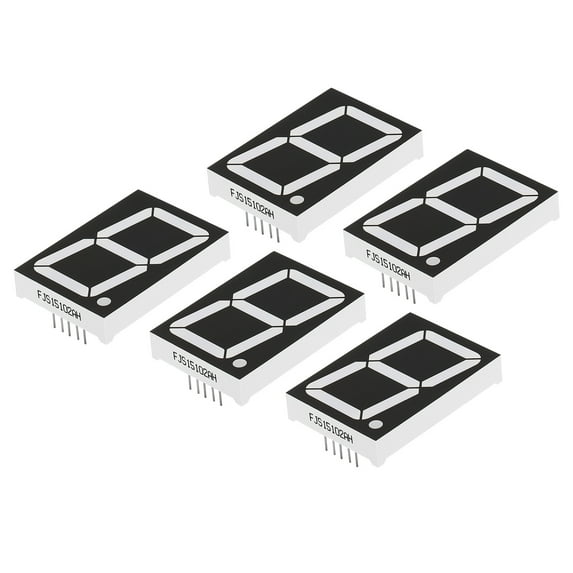 Uxcell 10Pin 1.2"x1.7"x0.3" Common Cathode 3.6V LED Display Digital Tube Red 5 Pack