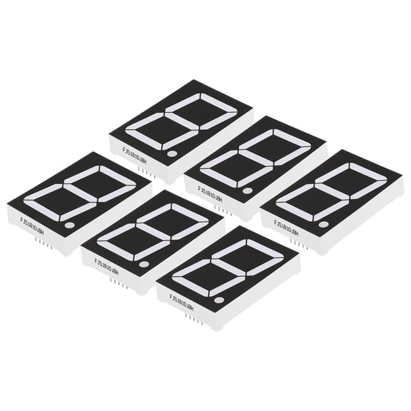 Uxcell 10Pin 1.5"x2.2"x0.4" Common Anode 3.6V LED Display Digital Tube Red 6 Pack